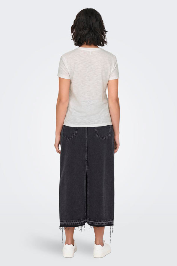 Top uni manches courtes Blanc - ONLY®