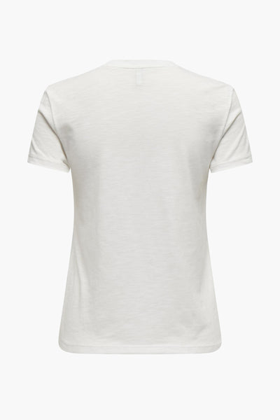 Top uni manches courtes Blanc - ONLY®