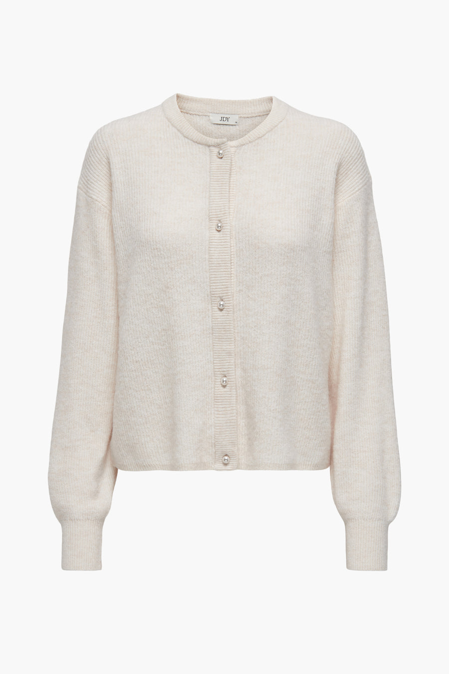 Cardigan écru en tricot de JDY, avec fermeture boutonnée à boutons perle.