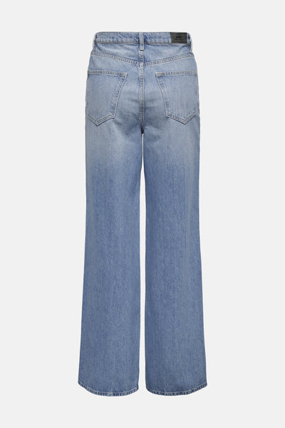 ONLY wijde, lichtblauwe jeans met achterzakken
