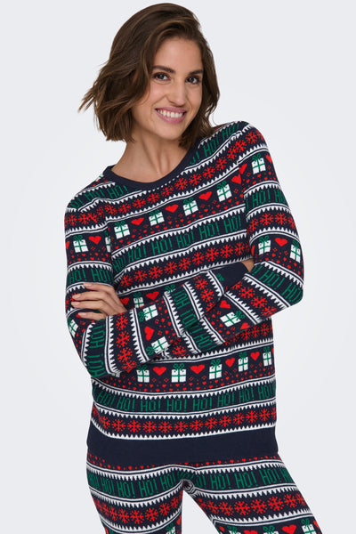Pull col rond Multicolore - ONLY®