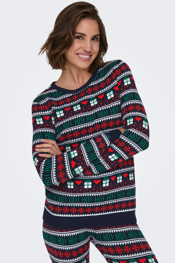 Pull col rond Multicolore - ONLY®