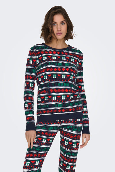 Pull col rond Multicolore - ONLY®