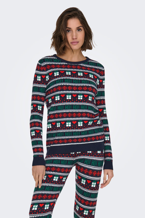 Pull col rond Multicolore - ONLY®