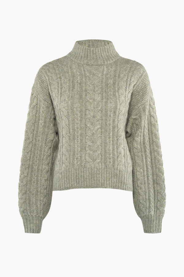 Pull col rond Vert - ONLY®