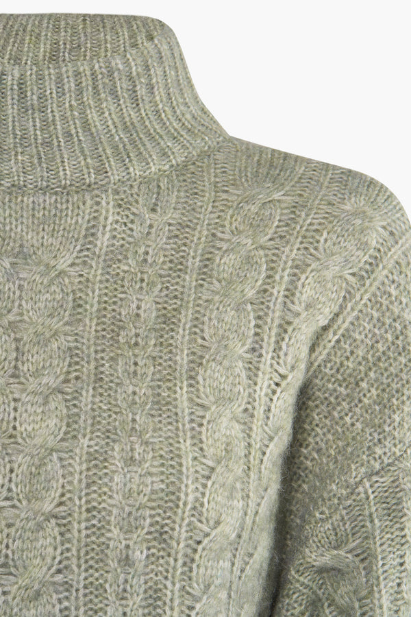 Pull col rond Vert - ONLY®