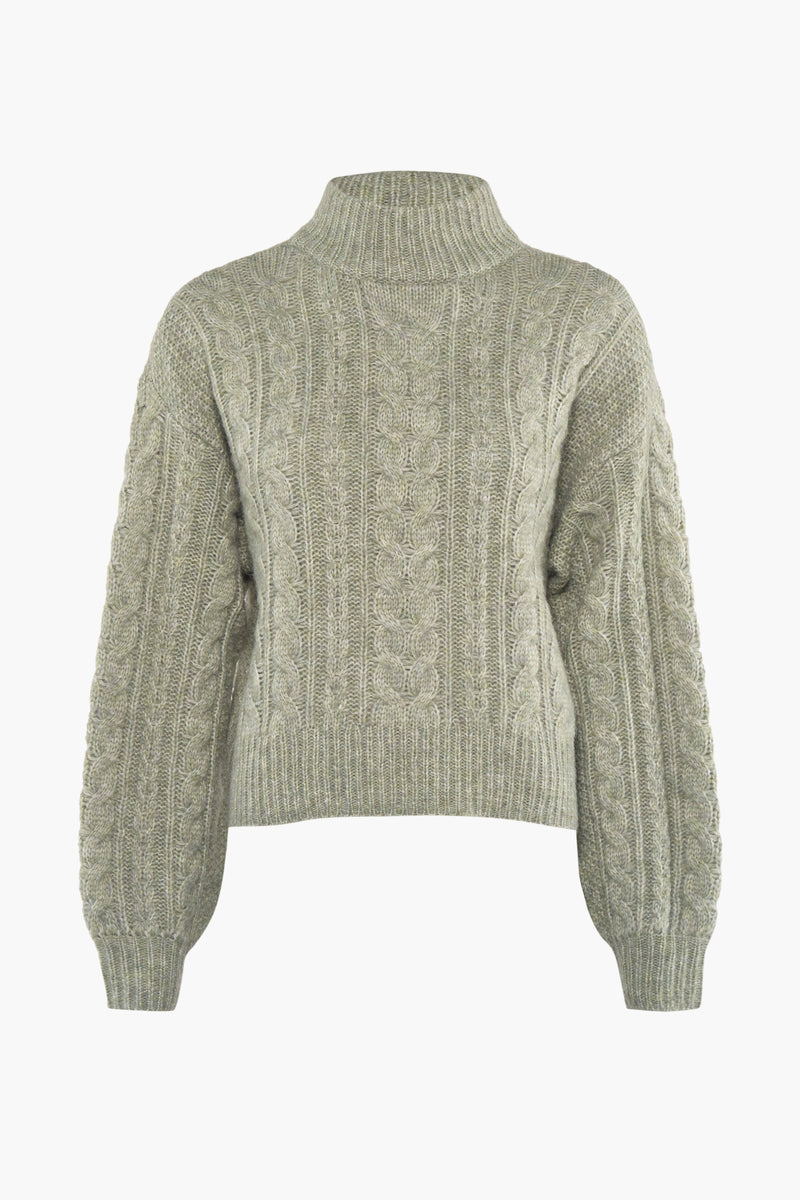 Pull col rond Vert - ONLY®