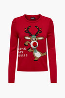 Pull col rond Rouge - ONLY®