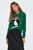 Pull col rond Vert - ONLY®
