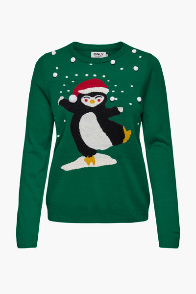 Pull col rond Vert - ONLY®