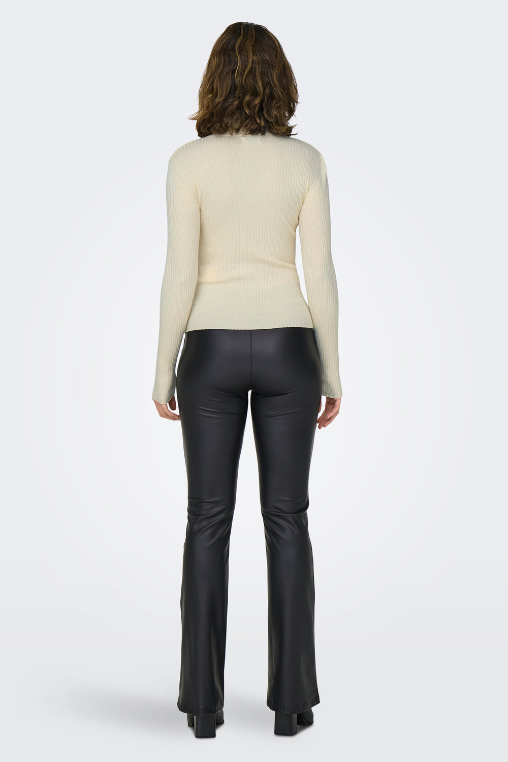 Pull col montant Beige - JDY