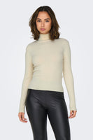 Pull col montant Beige - JDY