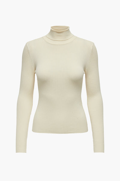 Pull col montant Beige - JDY
