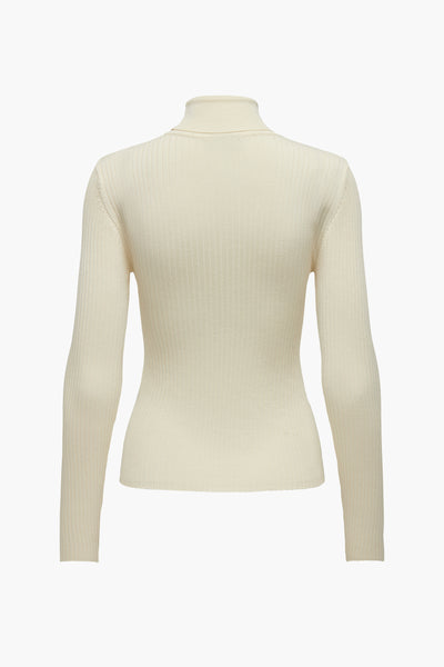 Pull col montant Beige - JDY
