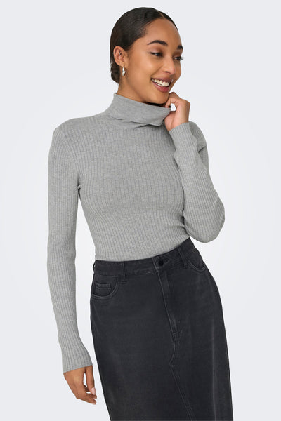 Pull col montant Gris - JDY