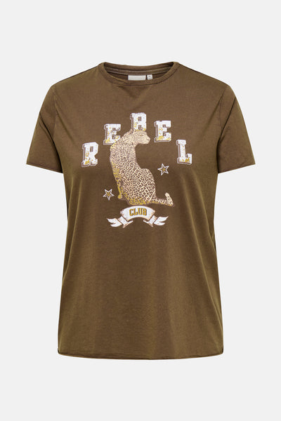 T-shirt (manches courtes) KAKI/BRUIN - CARMAKOMA