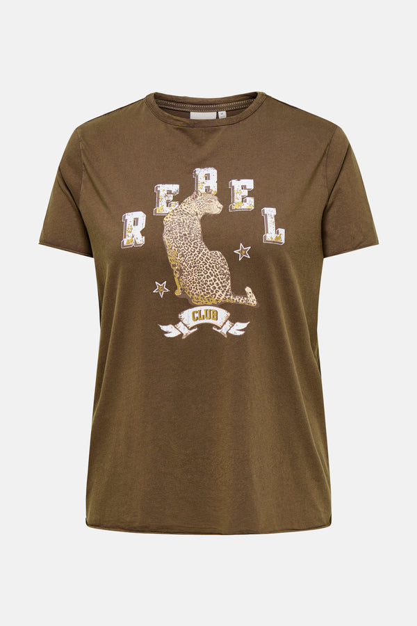 T-shirt (manches courtes) KAKI/BRUIN - CARMAKOMA