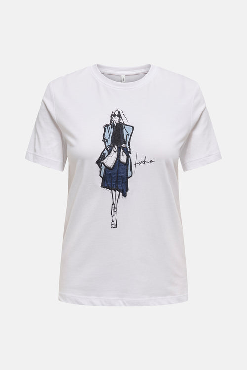 T-shirt à manches courtes - blanc