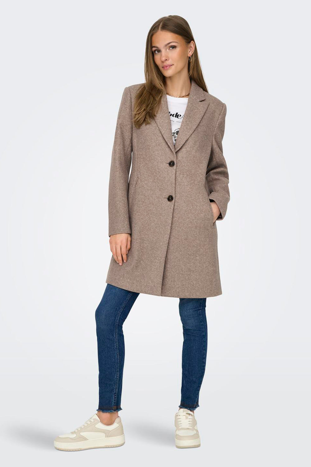 Lange jas Beige - JDY