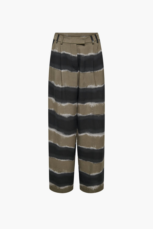 Pantalon color&eacute; - gris