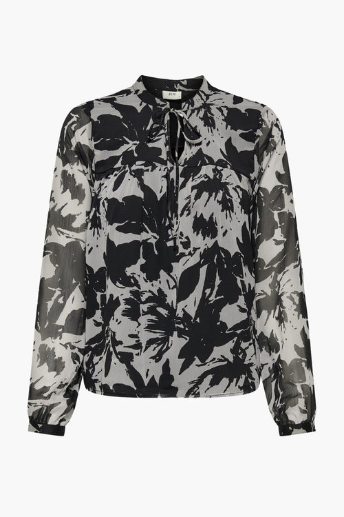 Blouse à manches longues - noir
