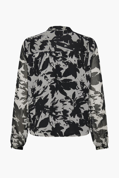 Blouse à manches longues - noir