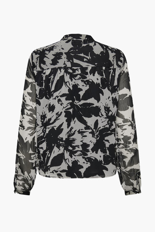 Blouse à manches longues - noir