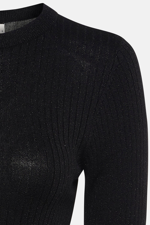 JDYPLUM LUREX L/S O-NECK PULLOVER KNT