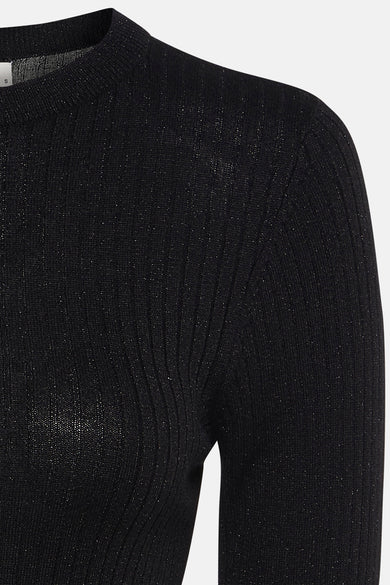 JDYPLUM LUREX L/S O-NECK PULLOVER KNT