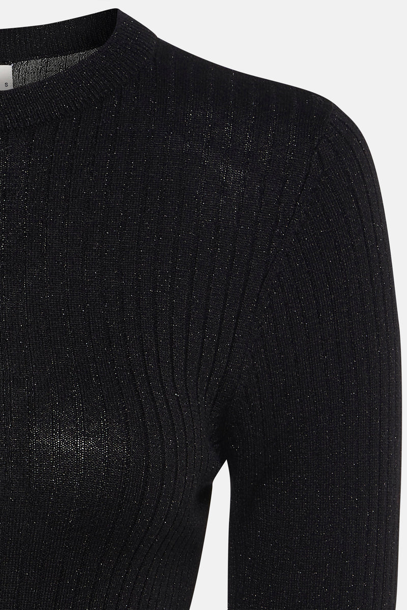 JDYPLUM LUREX L/S O-NECK PULLOVER KNT