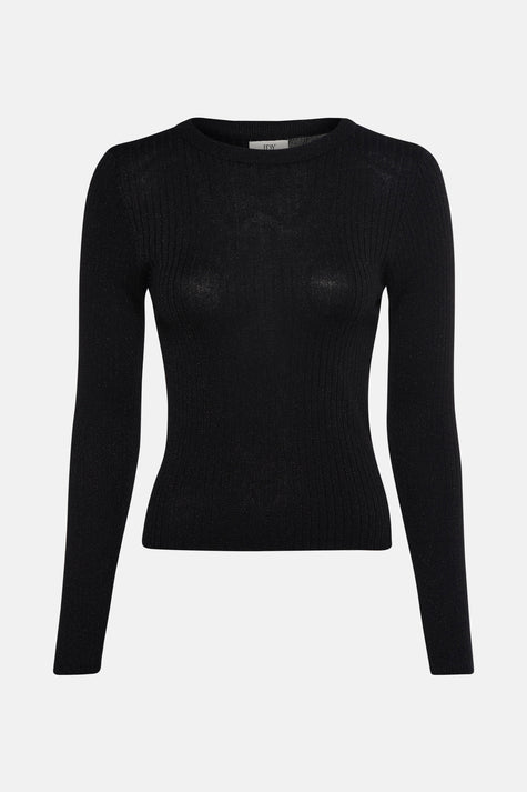 JDYPLUM LUREX L/S O-NECK PULLOVER KNT
