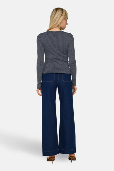 JDYPLUM LUREX L/S O-NECK PULLOVER KNT