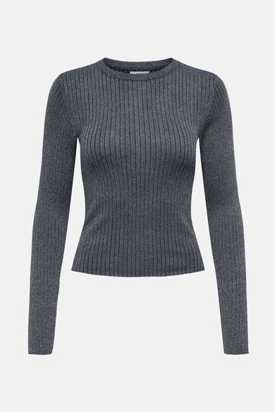 JDYPLUM LUREX L/S O-NECK PULLOVER KNT