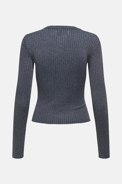 JDYPLUM LUREX L/S O-NECK PULLOVER KNT