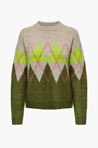 Pull col rond KAHKI - JDY