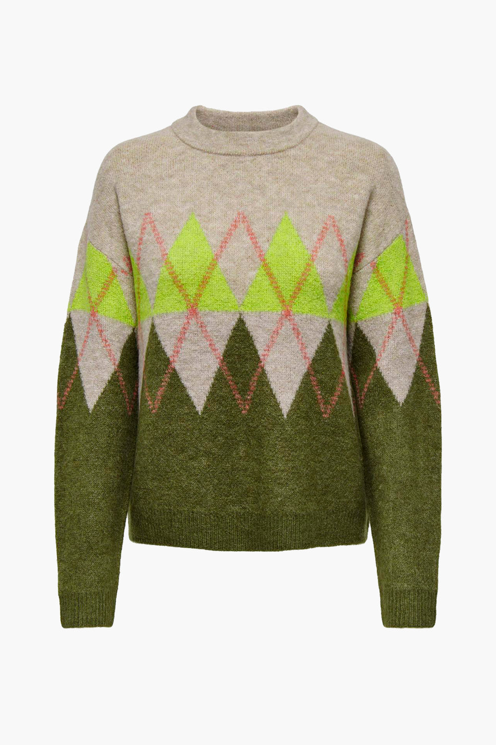 Pull col rond KAHKI - JDY