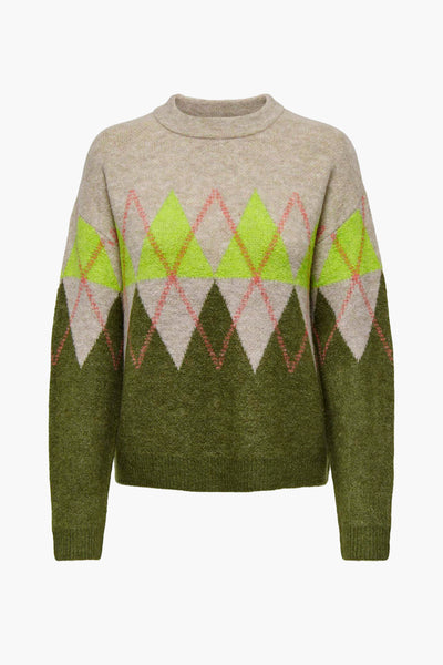 Pull col rond KAHKI - JDY