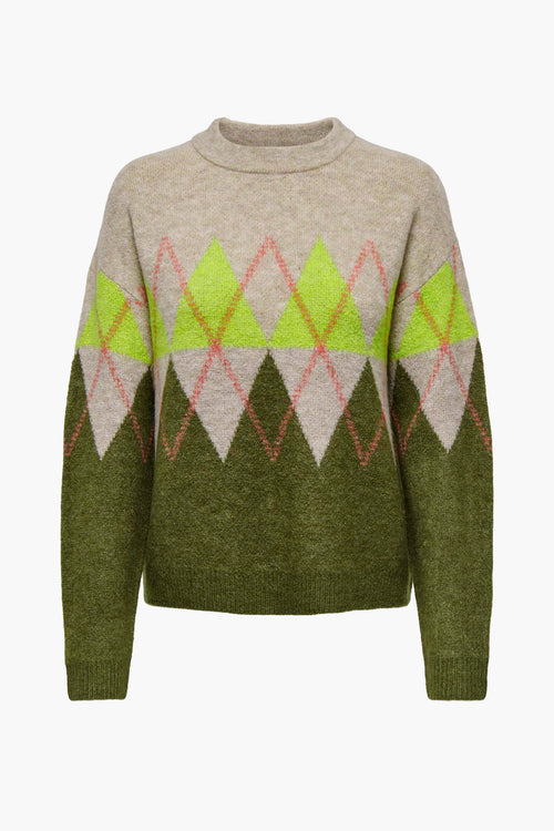 Pull col rond KAHKI - JDY