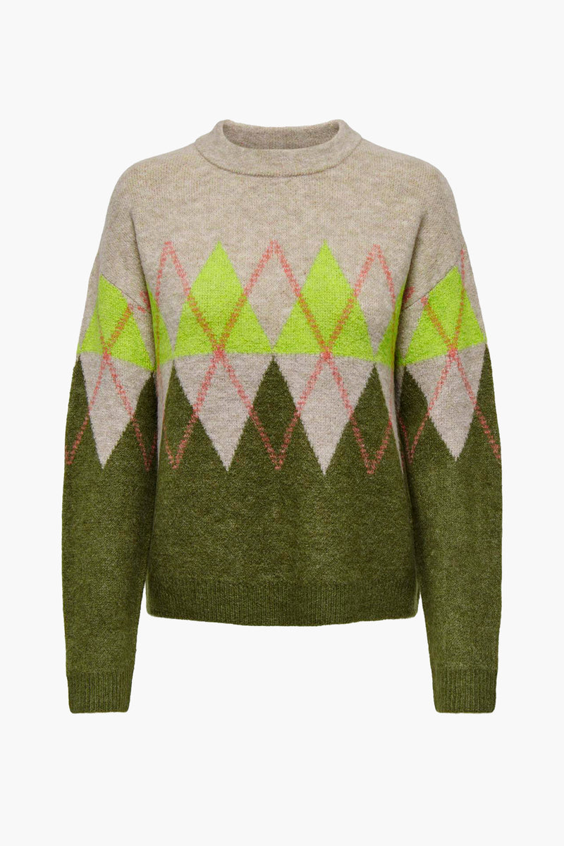 Pull col rond KAHKI - JDY