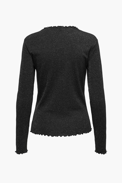 Top uni manches longues Noir - ONLY®