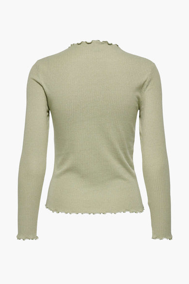 ONLIDOL LIFE L/S O-NECK GLITTER TOP JRS