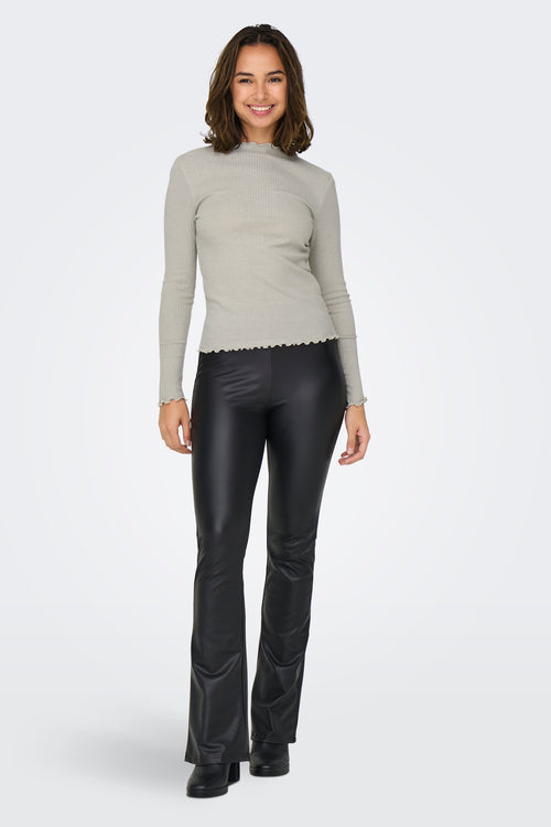 ONLIDOL LIFE L/S O-NECK GLITTER TOP JRS