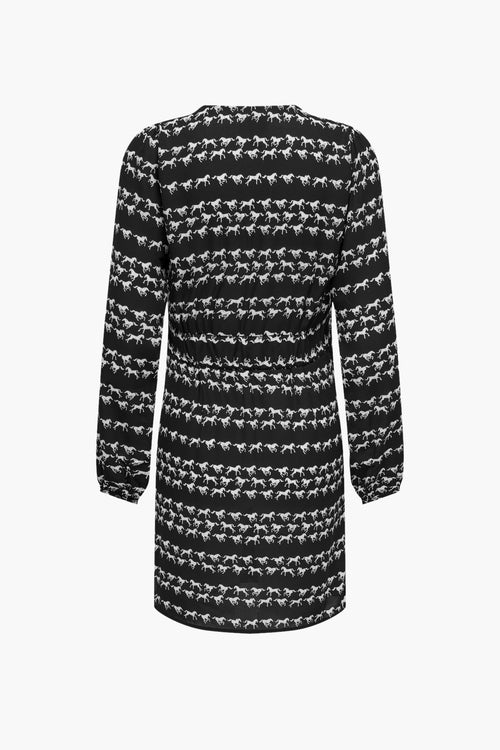 ONLALMA LIFE POLY L/S GINA DRESS AOP