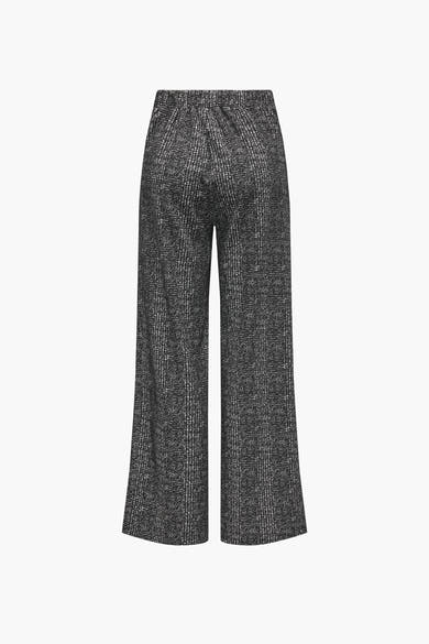 Grijs gemêleerde broek, van JDY, met ruitpatroon en elastische tailleband.