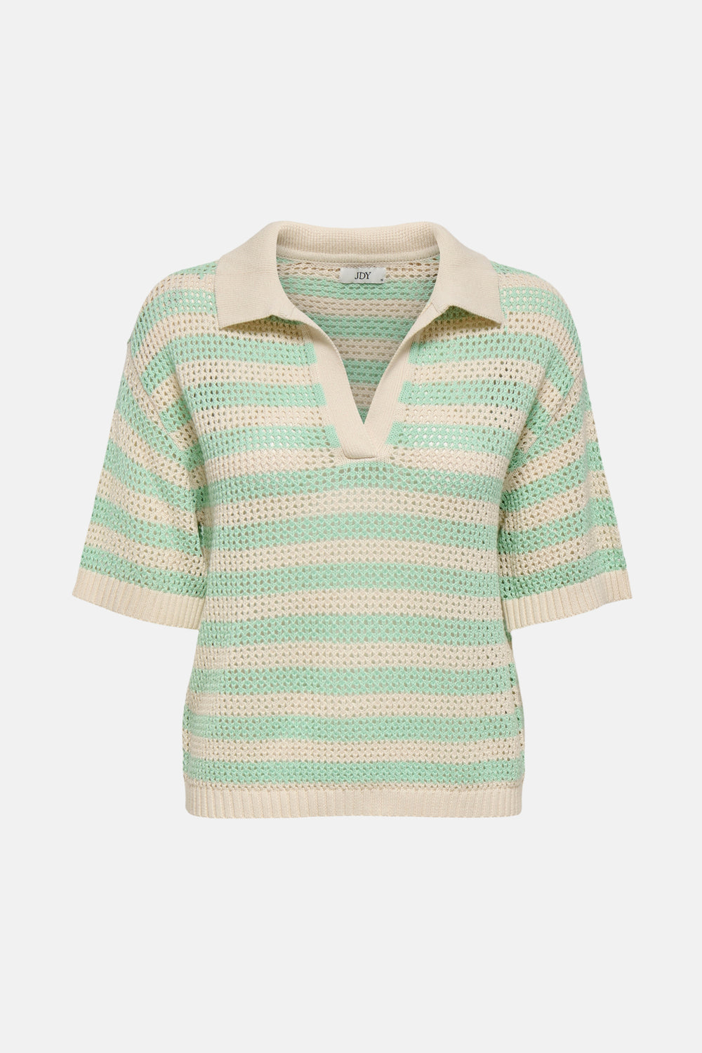 JDYTIKKA S/S POLO PULLOVER KNT NOOS