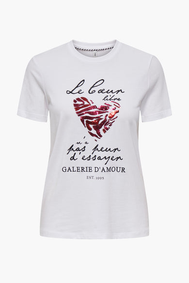 T-shirt à manches courtes - blanc