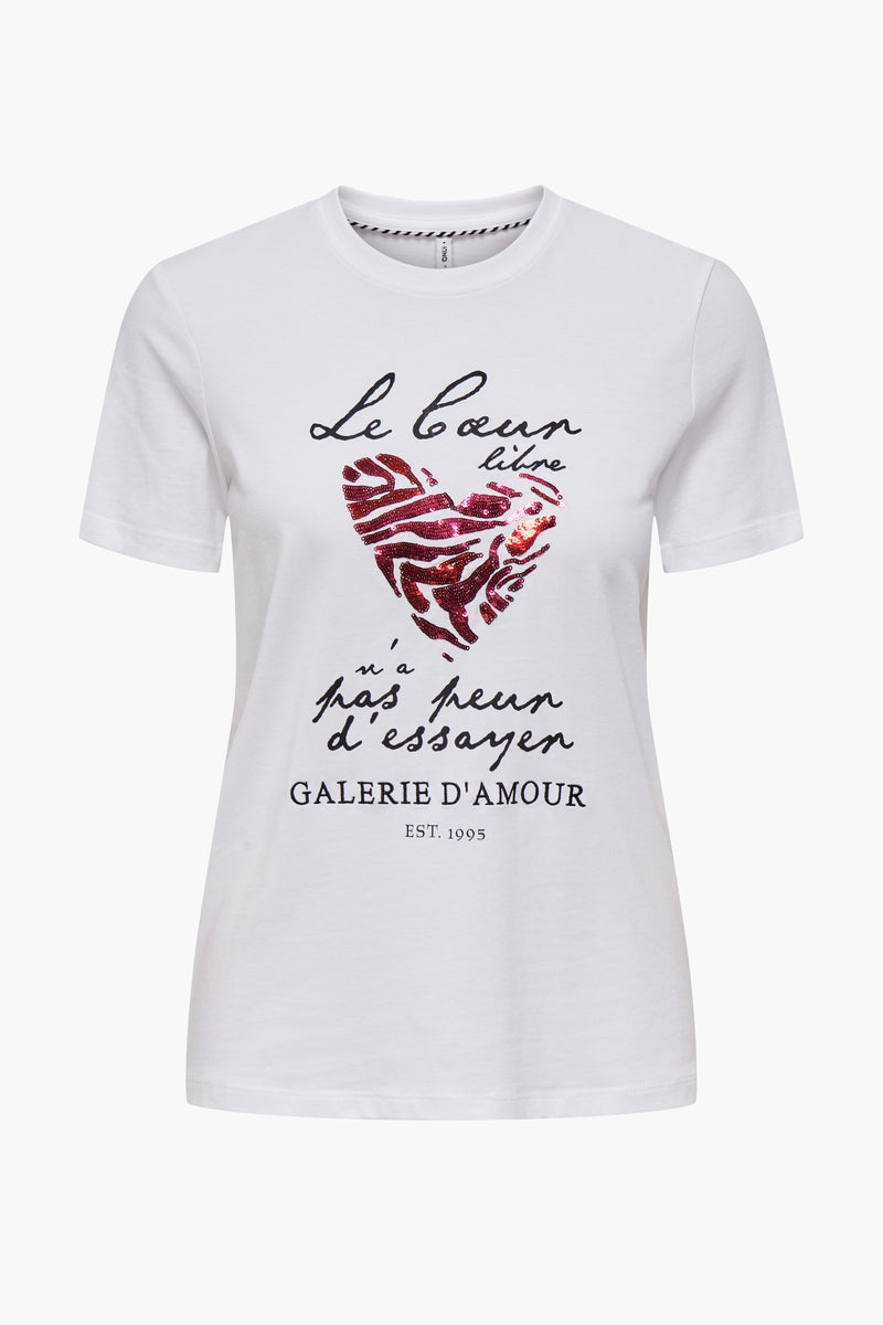 T-shirt à manches courtes - blanc