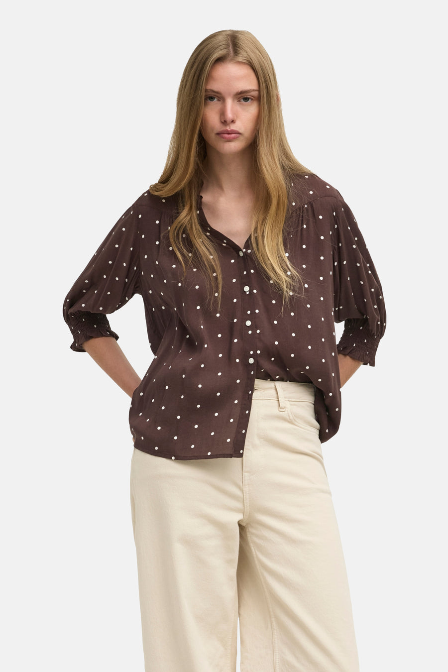 Hemd (lange mouwen) bruin - ONLY®