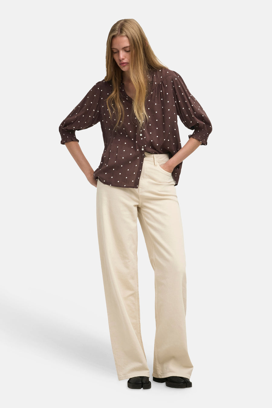 Hemd (lange mouwen) bruin - ONLY®