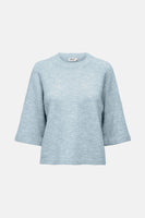 Pull met ronde hals - blauw